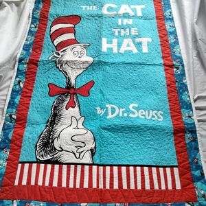 OOAK Dr Seuss The Cat In The Hat Hanging Quilted Tapestry From PBKids Purchasing